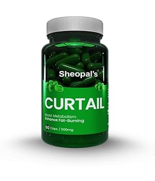 Sheopals Curtail Ayurvedic Capsules for Healthy Weight Management | Herbal Formula with Triphala, Ajwain, Punarnava, Ashwagandha, Jaiphal, Tejpatta & Lavang | Digestive & Metabolism Support | 60 Capsules
