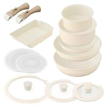 アイリスオーヤマ 取っ手のとれる フライパン 鍋 13点セット CC-SE13N Amazon.co.jp: 【時短・省エネ】 アイリスオーヤマ 取っ手の