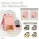 ROSEGIN Wickeltasche Rucksack, Milchpumpen Tasche mit Kühltasche, Passend für Momcozy, Philips, Medela, Geeignet für 15,6 Laptop, 15 Fächer, Kinderwagengurte, Schnullerhalter,Rosa