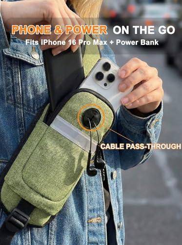 Mochila tipo sling para mujer y hombre, bolsa cruzada para viaje miniatura 3