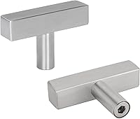 Vista 9 de LONTAN Paquete de 10 pomos de gabinete de cocina dorados cepillados, accesorios de baño modernos, manijas de gabinete de acero inoxidable