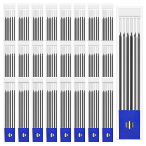 Recharge de crayon à trou profond noir 2,8 mm pour marquage de construction et menuiserie