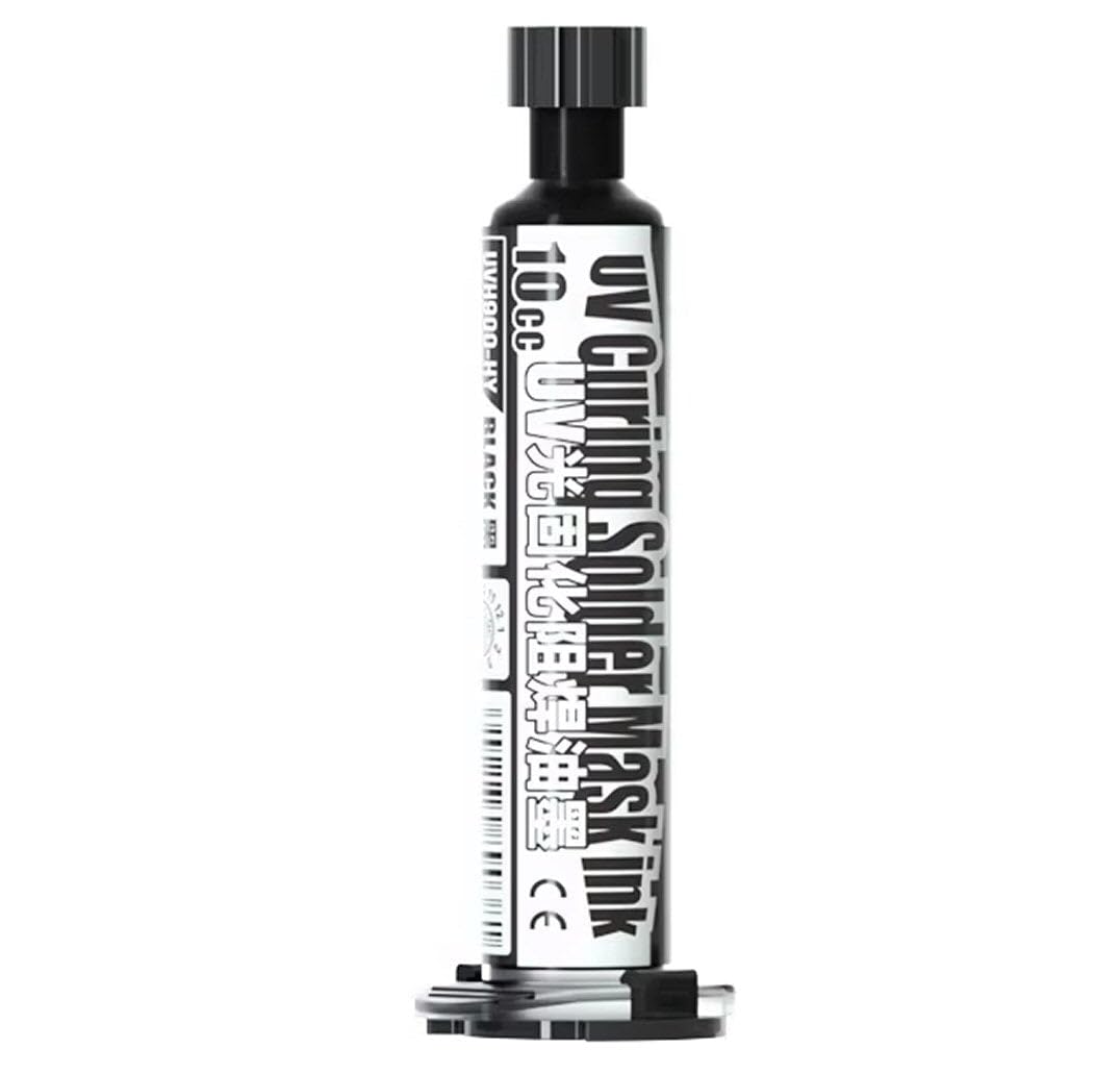 Fonefunshop Black Uv Curable Solder Mask Paint 10Ml Syringe Gy-Uvh900
