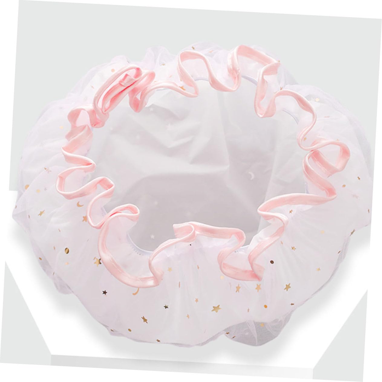 Angoily 15piezas Gorro De Ducha Doble Capa Para Mujer De Pastel Gorro De Baño Reutilizable Para Hogar y Spa