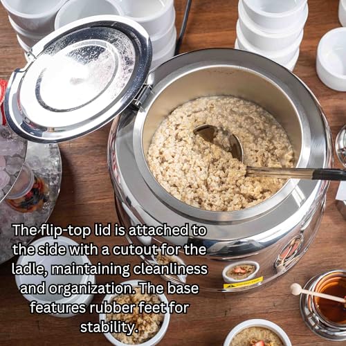 TableCraft 12182 Soup Kettle Warmer, 10.5 qt., 13.625"x13.25"x13.75", Stainless Steel, 1 Each by Tablecraft - Image 4