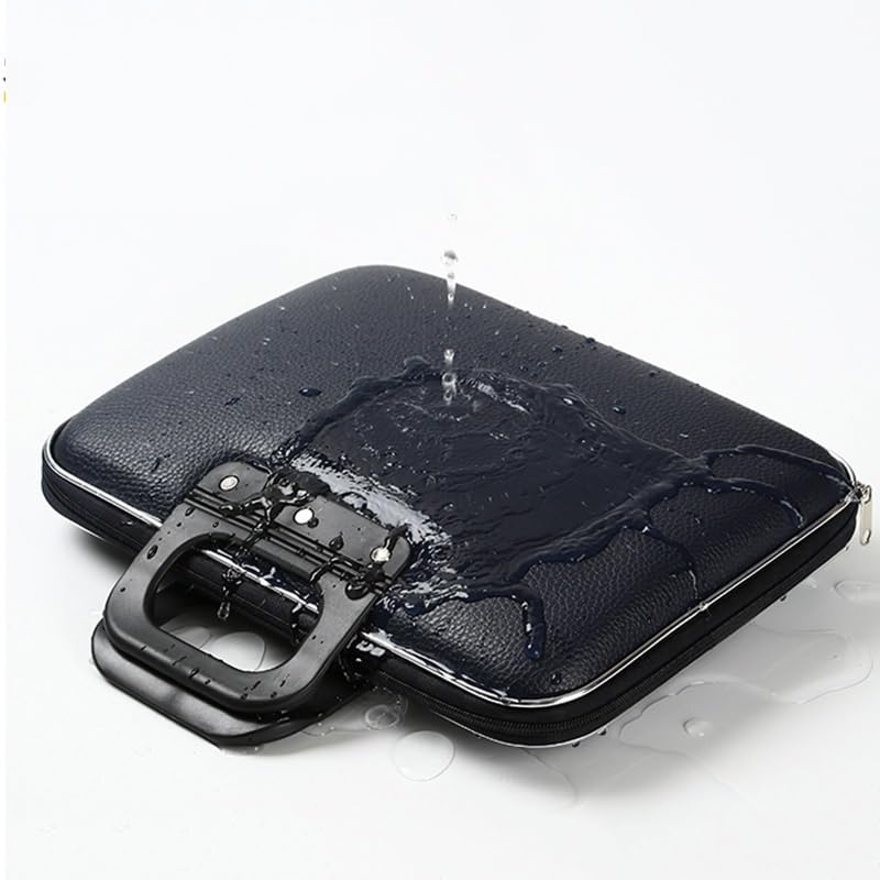 Leather Hard Shell Briefcase Handbag Laptop Bag Tablet4