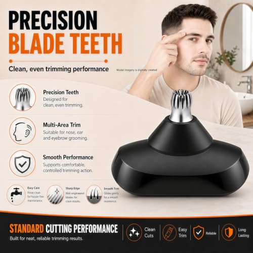 Image of 1 Pack Replacement Nose Heads Compatible with Braun Series 5 6 7 Shaver