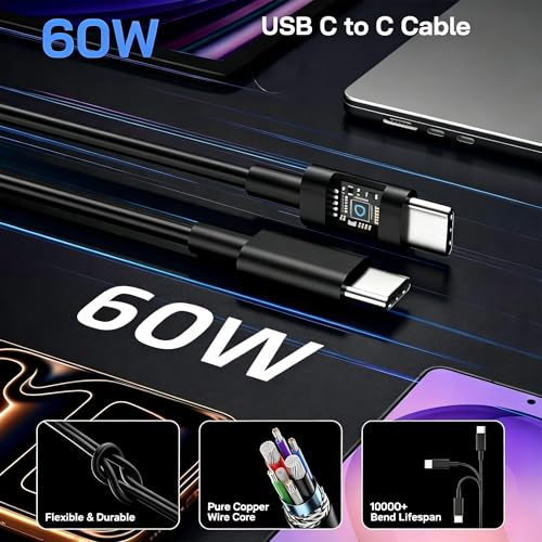 Image of 60W USB C Charger Samsung, 2Pack 60 Watt Super Fast Charging Type-C Charger