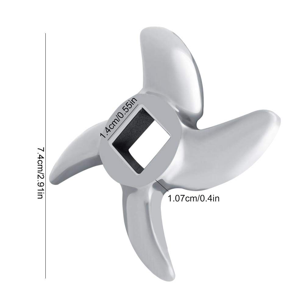 Fdit Lama per Tritacarne in Acciaio Inox 22#, Lama di Ricambio Professionale per Tritacarne Elettrici e Manuali, Accessorio per Macinare Carne, Frutta e Verdura