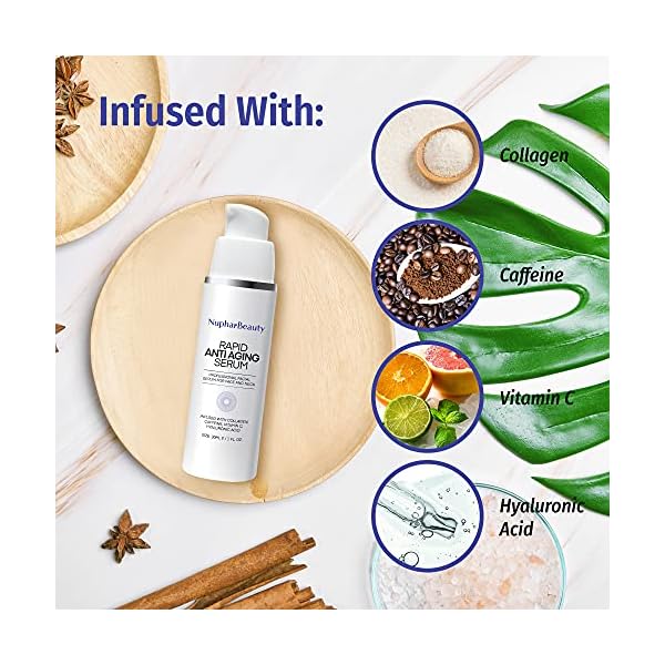 Rapid Anti-Aging Serum - Rapid Anti Wrinkle Serum, Advanced Formula, Professional facial serum for Eye Bags, Dark Circles, Wrinkles, Crows Feet, fine lines (30 mL)