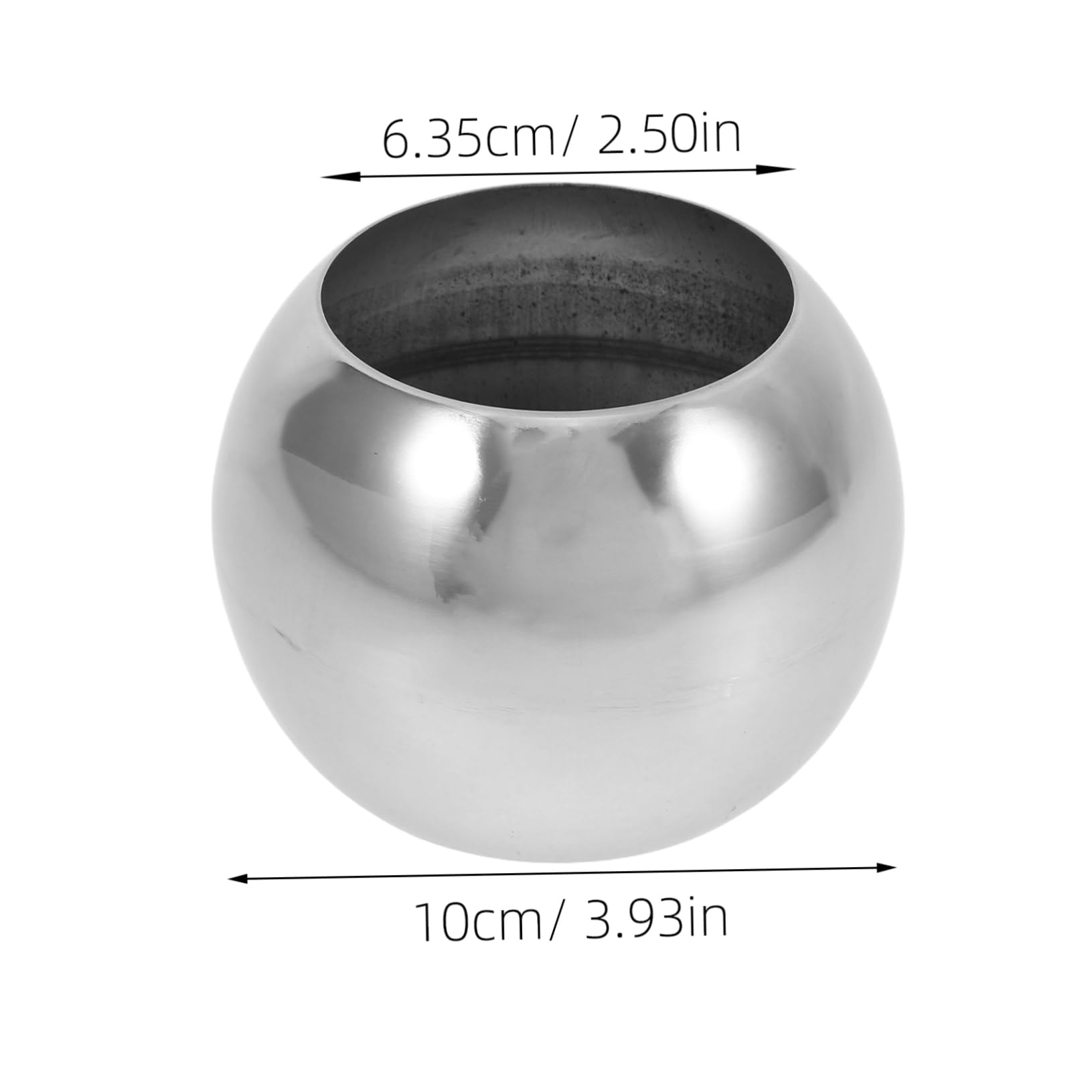 VICASKY Stainless Steel Hollow Ball 2pcs Garden Balls Holes Decorative Mirror Polished for Garden