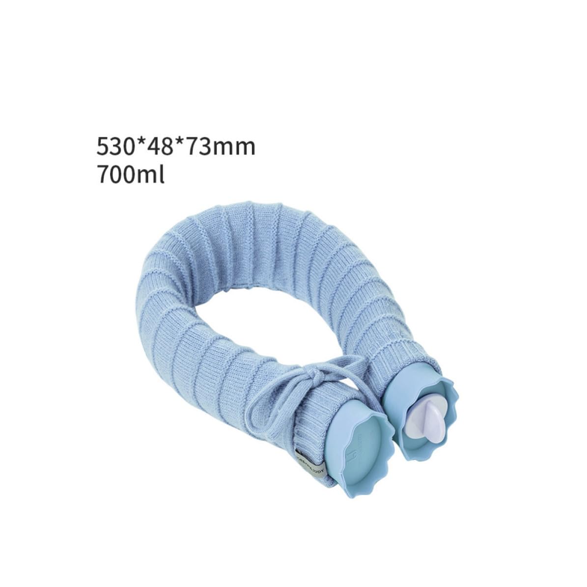 iplusmile Bolsa de Agua Caliente en Forma Cuello Silicona y Tejido, Resistente a Fugas y Conservación del Calor, Adecuado para Casa y Viaje en Invierno Color Aleatorio