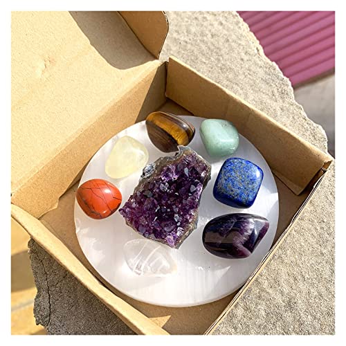 Kit sept chakra améthyste sélénite contre le stress de la maison