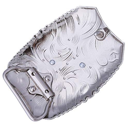 Btilasif Western Belt Buckle Cowboy Rodeo Initial Letters ABCDEFG to Z Turquoise Belt Buckle for Men Women (S) - image 3