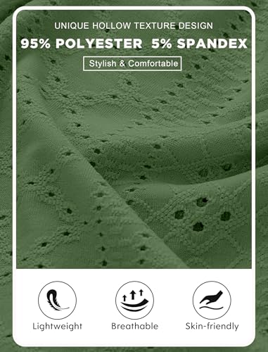 Vssjavun Mens Short Sleeve Button Down Shirts Casual Hollow Out Summer Beach Shirt