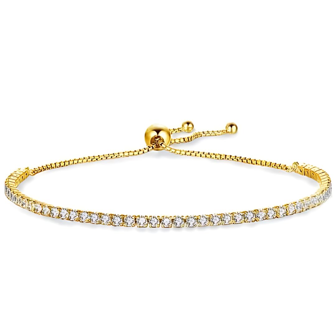 brd jewelry 925 Sterling Silver Diamond Bracelet Gifts for Women, Girls, Girlfriend I Hallmark and 6 Months Warranty* (18K Yellow Gold) (B0CNT3HSHS) Amazon Price History, Amazon Price Tracker