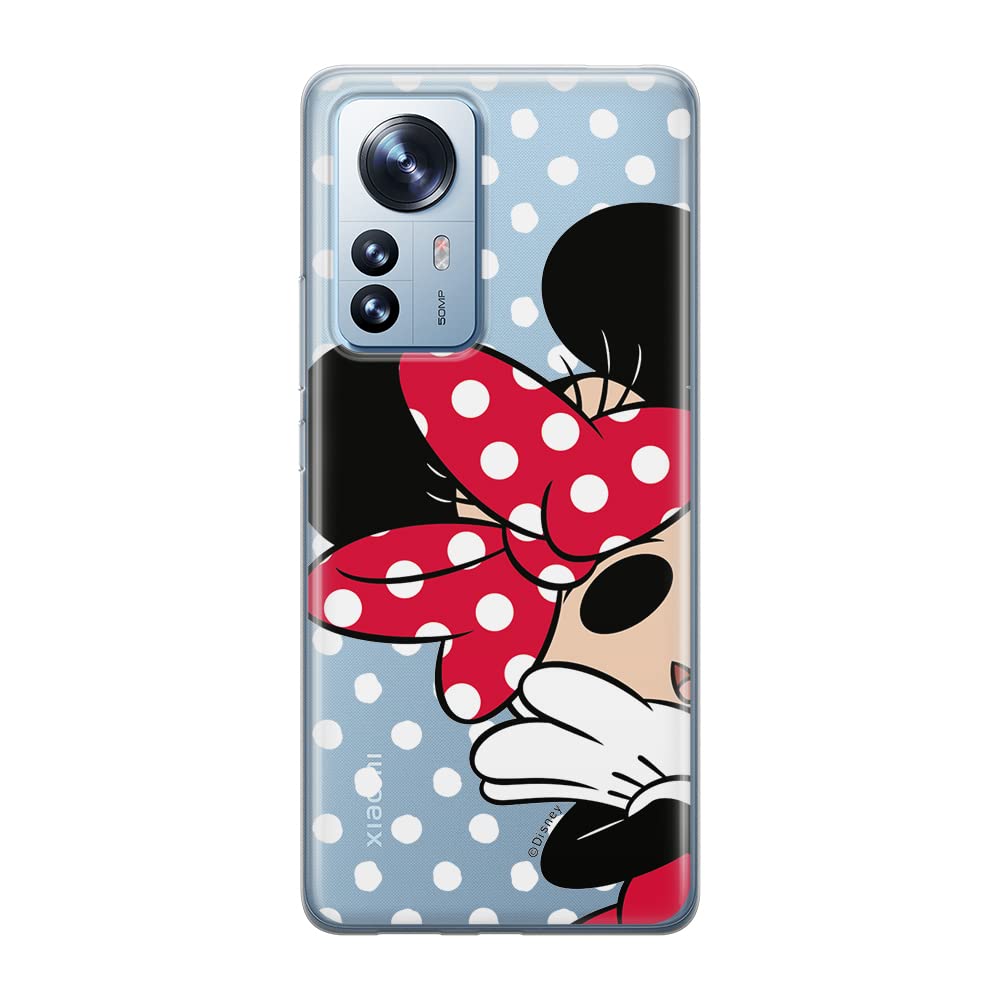 ERT GROUP mobile phone case for Xiaomi 12 PRO original and officially Licensed Disney pattern Minnie 003 optimally adapted to the shape of the mobile phone, partially transparent