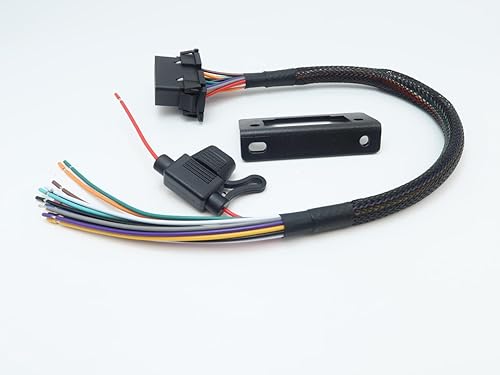 Miniatura 4 de Cable hembra de la coleta del puerto 16pin OBD2 OBDII con el fusible 10A