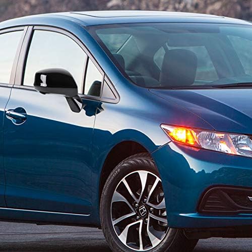 Carpartsinnovate Fits 12-15 Honda Civic Assembly Power 3 Pin Passenger Right Fold View Side Mirror