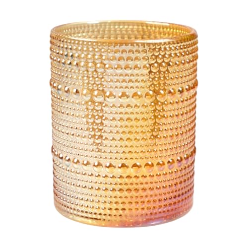 Image of Kookee Jupiter Vintage Hobnail Bubble Glass Whiskey Tumblers Set of 6 | 300ml Old Fashioned Drinking Glasses for Cocktails, Bourbon & Beverages (11357)
