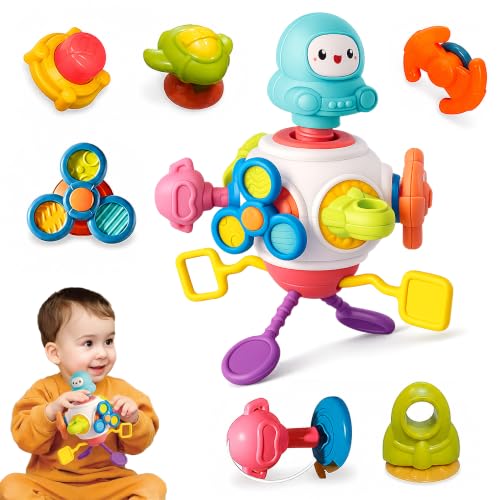 Image of Wembley Toys for 1+ Year Old | Montessori Sensory Activity Toy for Toddlers 1-3 Years | Space-Themed Learning Toy with Spinning, Sliding & Fine Motor Skill Activities | Birthday Gift for Boys & Girls