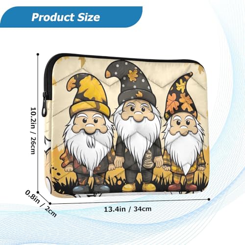 Funda para portátil de 13 a 14 pulgadas impermeable con diseño de gnomo miniatura 3