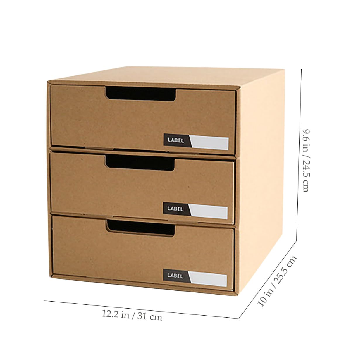 Organizer per Documenti in Carta Cassetti Modulari, Scatola Portaoggetti per Scrivania di Casa e Ufficio, di Archiviazione Compatto e Funzionale