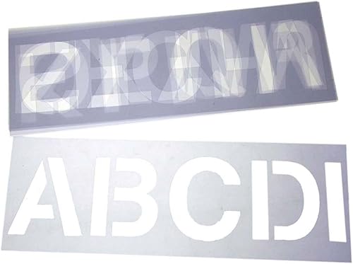 Homeford Juego de plantillas de letras del alfabeto, 3 pulgadas, 6 hojas