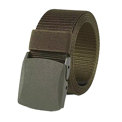 Dninmim Men's Canvas Belt, Military Jeans Nylon Webbing, Casual Belt Accessories