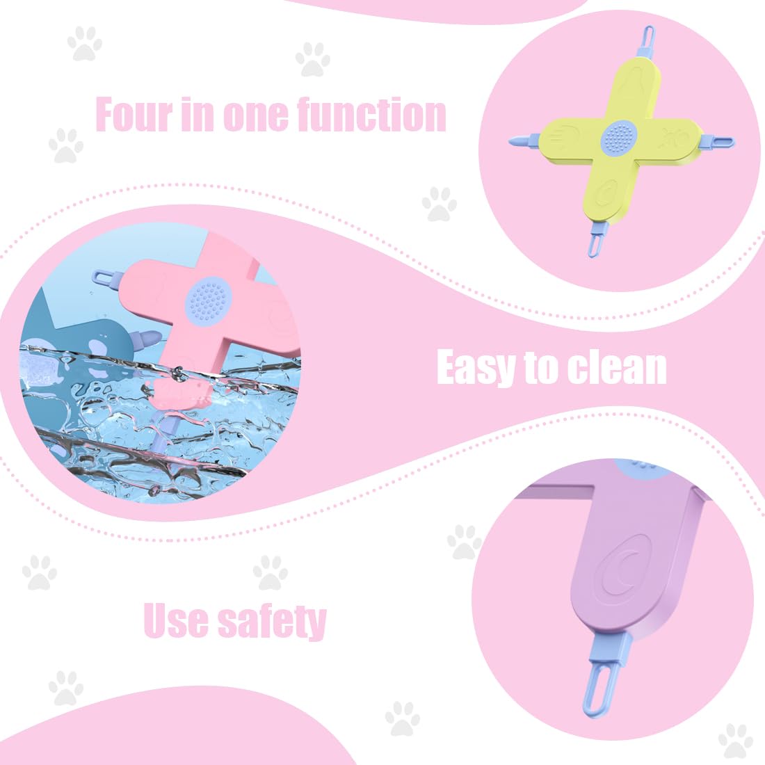 IKOPFLN Pincettes de nettoyage du nez 4 pièces 4-en-1 tête ronde