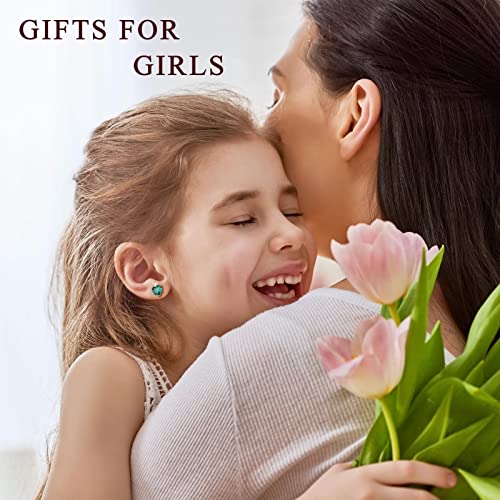 Iefil Earrings Gifts For Women Girls - December Birthstone Earrings, 925 Sterling Silver Heart Stud Earrings For Teen Girls Earrings Mothers Day Valentines Birthday Gifts For Women Blue Tanzanite Jewelry #TOP1