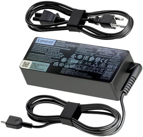 Chargeur Lenovo 65W USB-C Pour Thinkpad X13, L380, L480, E15, L14, Etc. - Occasion En Bon état - Noir