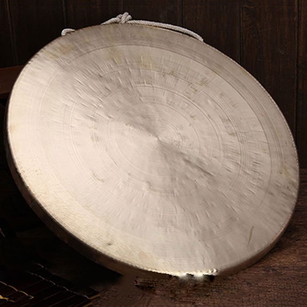 gong, Gong de latón 40 cm con martillo redondo for instrumento percusión orquesta ópera iglesia mini gong(40cm)