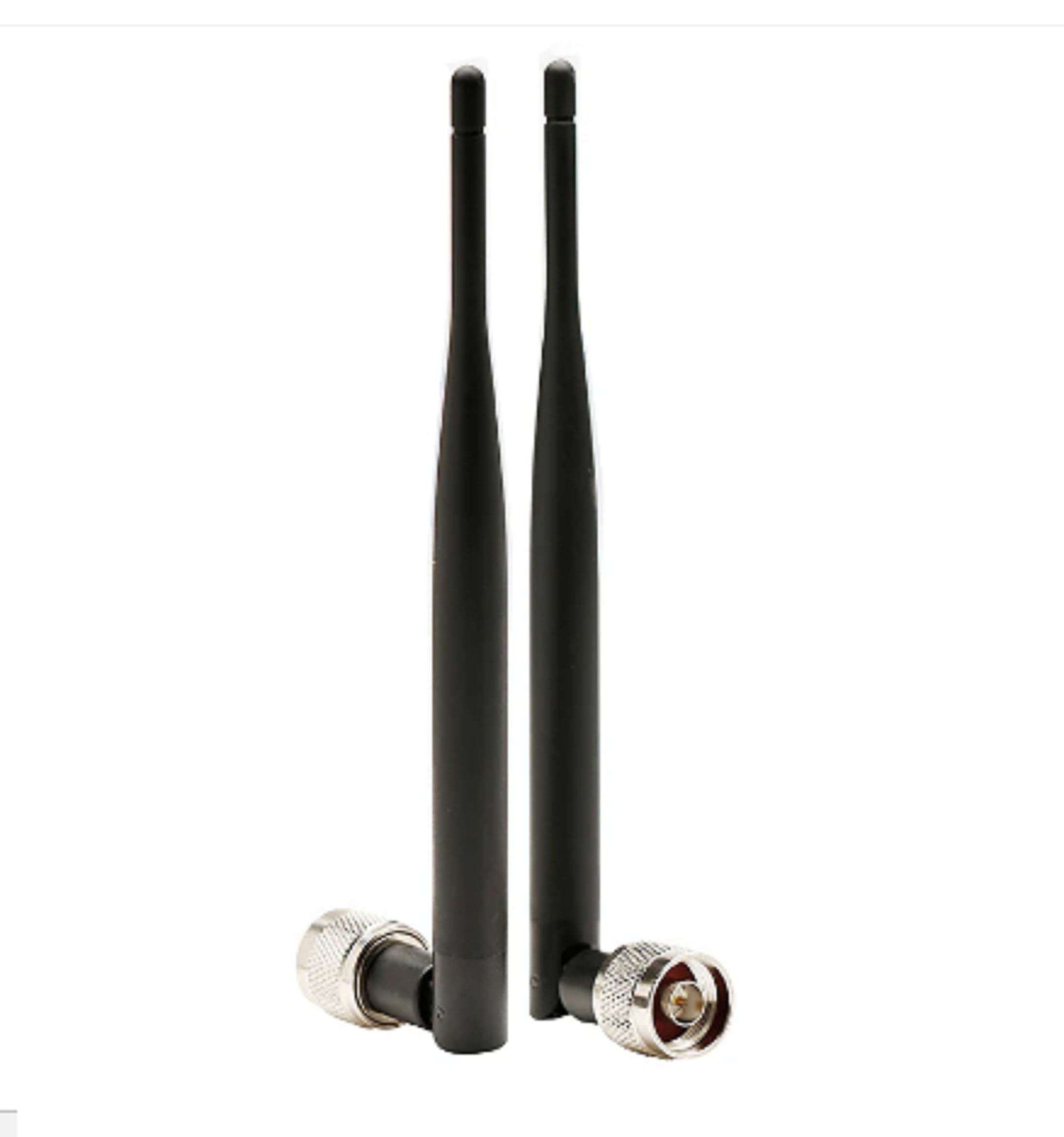 NISTECH 5dbi Rubber Duck Omni Direction Whip Antenna with N Male Connector (Pack of 2) 2.4GHz 5GHz 5.8GHz WiFi Router Hotspot, 700MHz-2700MHz Network Card, WiFi USB Adapter NRFA006-20-image-20