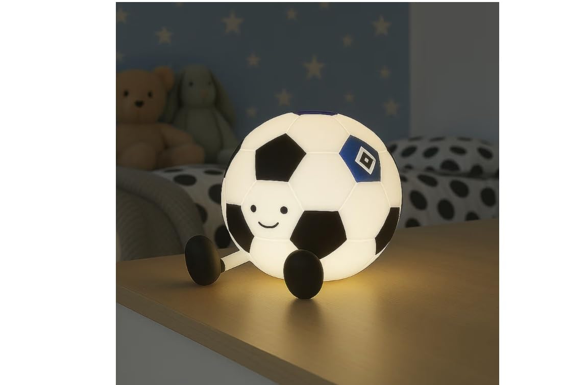 Hamburger SV HSV Nachtlicht Licht ** Fußball **, 14 x 11,5 x 10,5 cm, Silikon