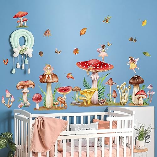 Vinilos decorativos 3D set de hongos y princesa miniatura 5
