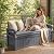 JUMMICO 80 Gallon Resin Outdoor Storage Bench with Cushion