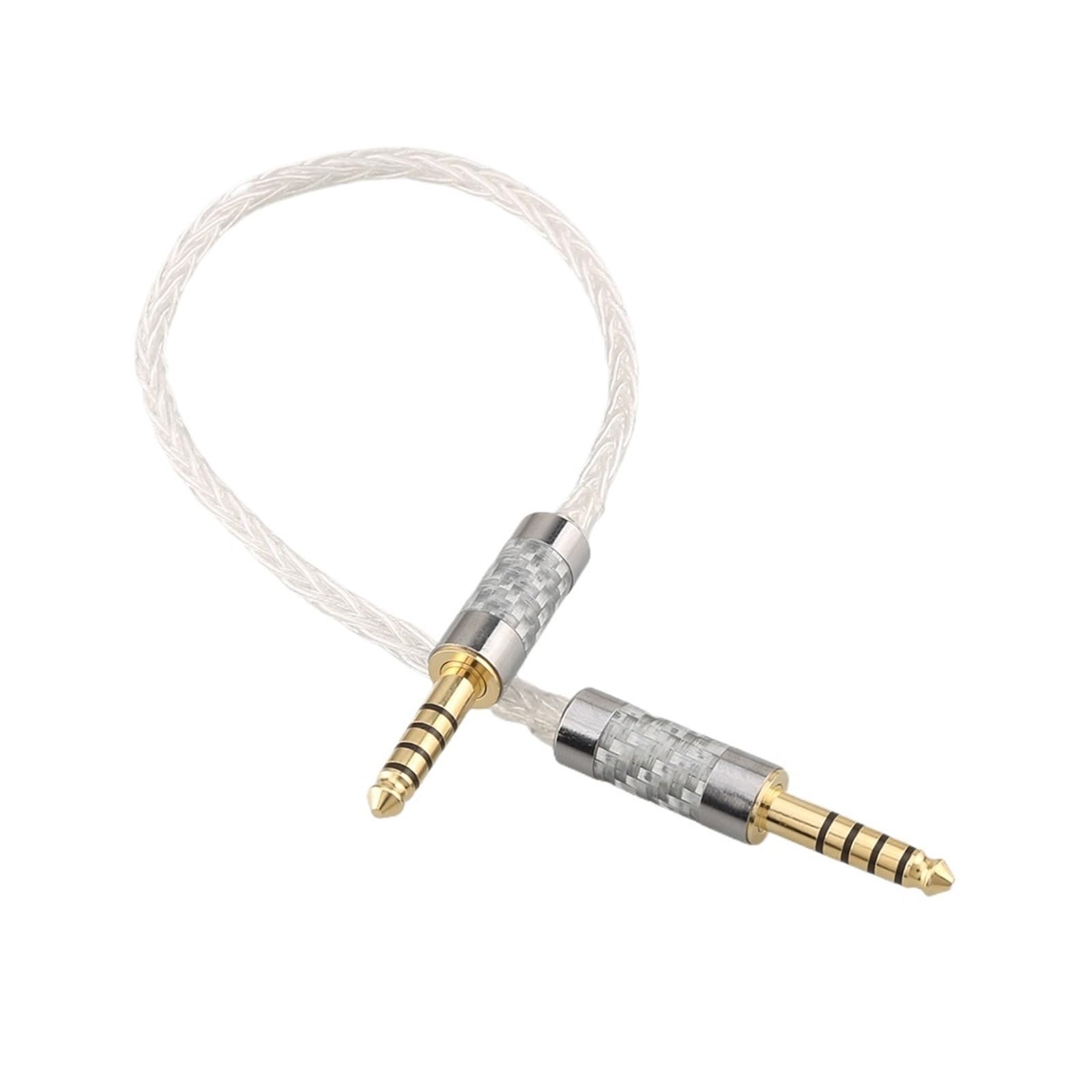 Cavo audio a 8 core in argento puro 4.4 bilanciato maschio a 4,4 mm (Size : 10cm)