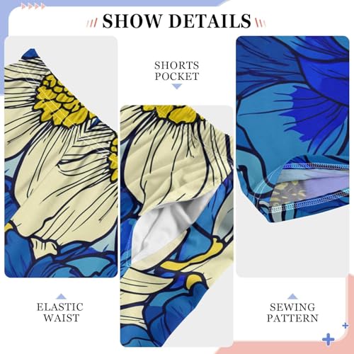 J JOYSAY Floral Blossom Petals Pajamas Pants Soft Long Pajama Bottoms Lounge Sleep Pants Size S-XL4