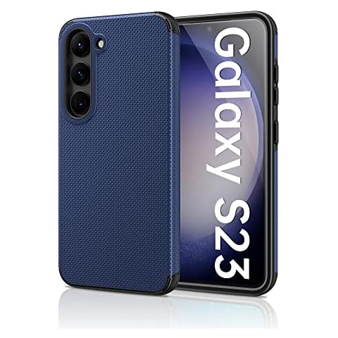EJGNA for Samsung Galaxy S23 Phone Case, [Military-Grade Drop Protection] Hybrid S23 Case, Shockproof Anti Scratch Bumper Cover Case for Galaxy S23 Case 6.1'', Blue Cover