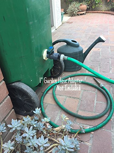 Van Enterprises Rain Barrel Garden Spigot Kit - 1" Full Port Pvc Ball Valve With Bulkhead Fitting Adapter #TOP3