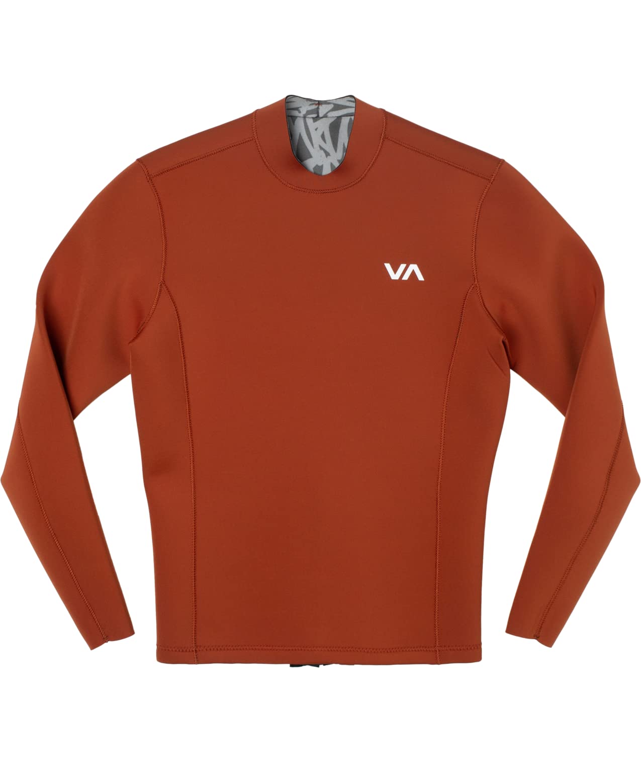 RVCA Mens 2mm Back Zip Wetsuit Jacket - Balance (Rustic Red, 2X