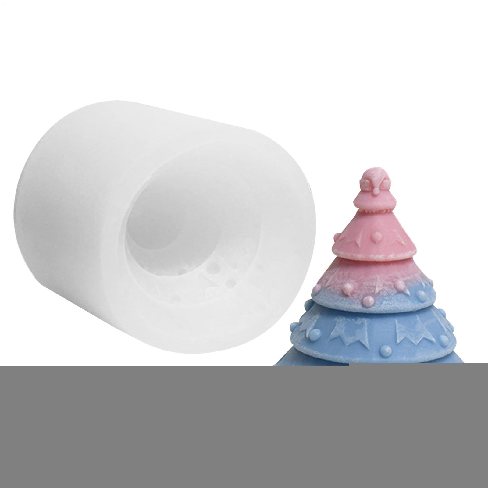 Moule À Bougie Sapin De Noël Moule en silicone pour art, artisanat, plâtre,
