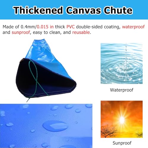 PVC-Ladeschütte 70 kg Capaci Schwerer Du-Schiebegurt für effizienten Materialtransport in Hochhäusern, ideal für Bau und Logistik