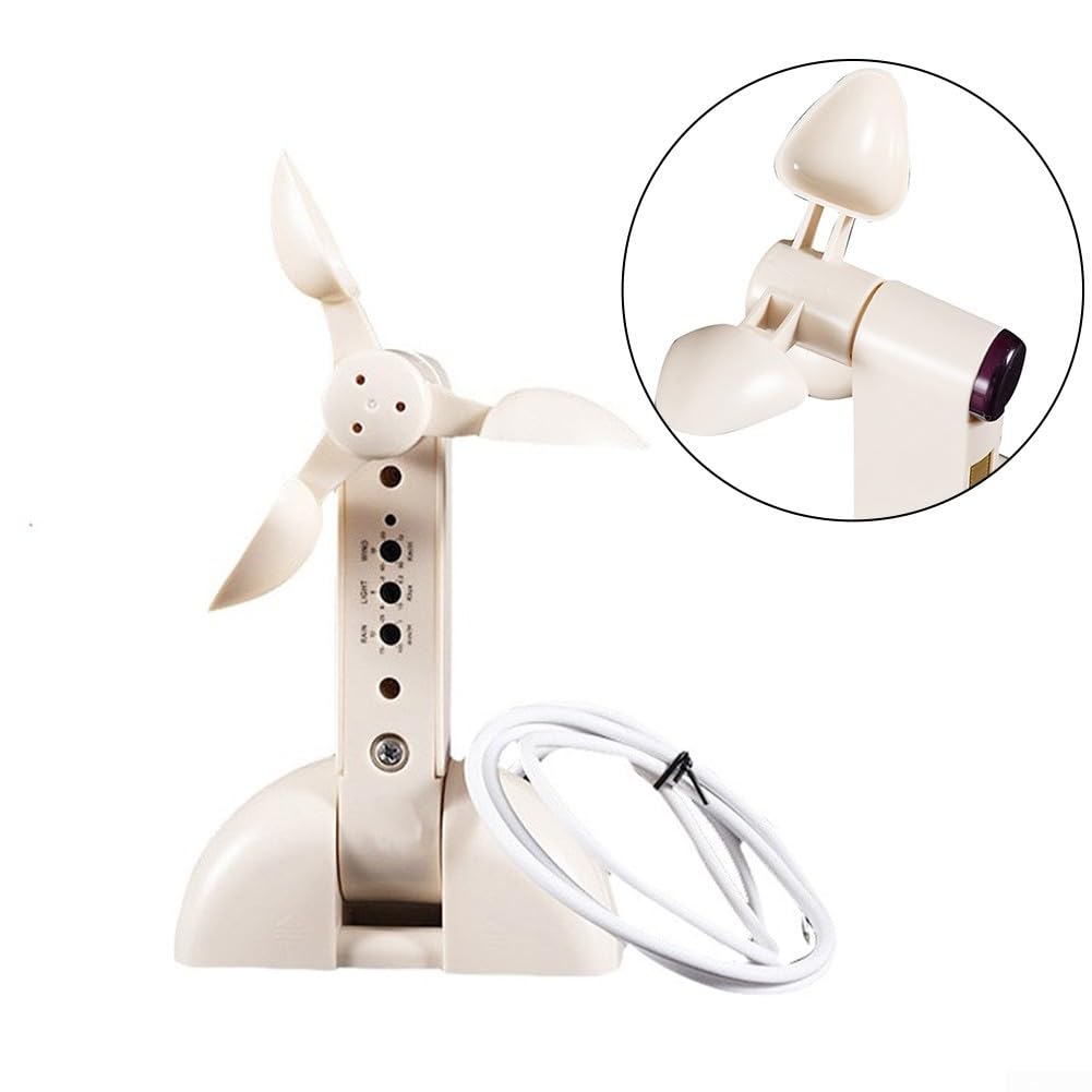 Sensor de viento y lluvia con cable para cierre automático de ventana abridor de ventana eléctrico blanco