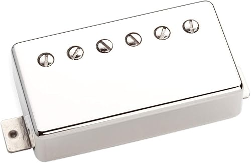 Miniatura 12 de Seymour Duncan Alnico II Pro Humbucker APH-1B Puente Inversa Zebra Negro -,Cubierta de níquel 4c Blindado,Blanco,Negro/Blanco,cubierta