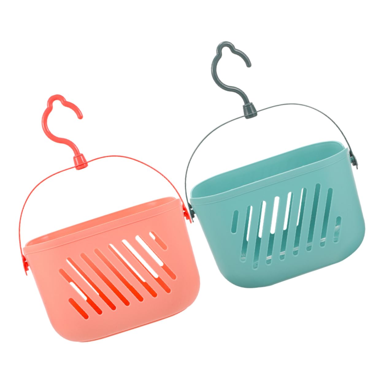 IMIKEYA 2 Cestas de Almacenamiento Colgantes Organizador Reutilizable para Baño de Plástico Pp Gancho para Accesorios de Ducha en Baños y Aseos