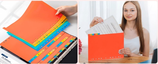 Amazon | Ciieeo 仕切りカード インデックスシート a4 11穴 31枚入り