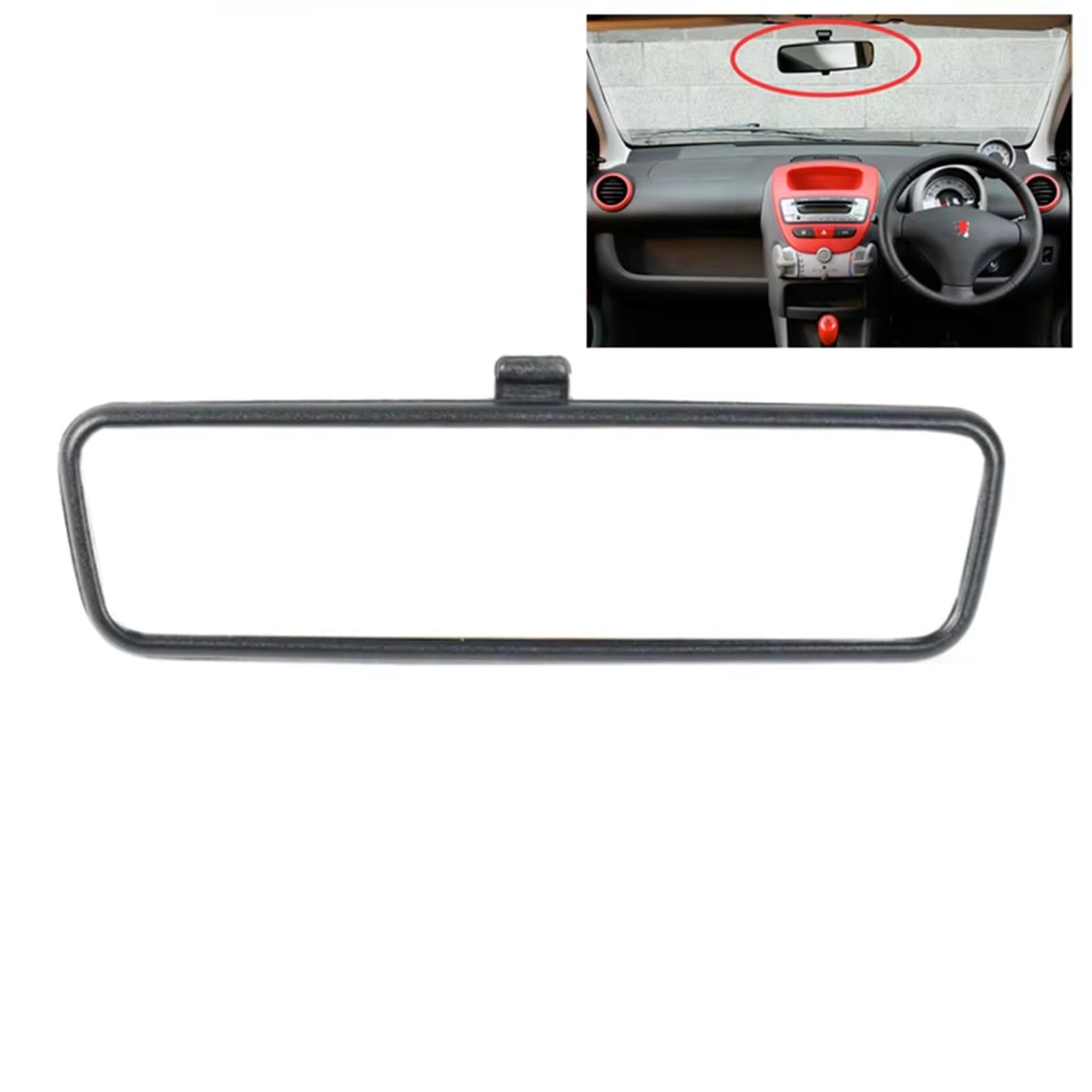 RüCkspiegel Couvercle intérieur en verre pour Peugeot 814842