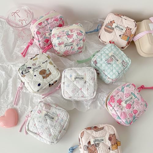 PANGBOER Porte-Produit menstruel Pratique Porte-Serviettes hygiéniques Pratique en Tissu Doux pour Les Voyageurs et Les étudiants de Rangement d ' hygiène en Polyester – vue 4